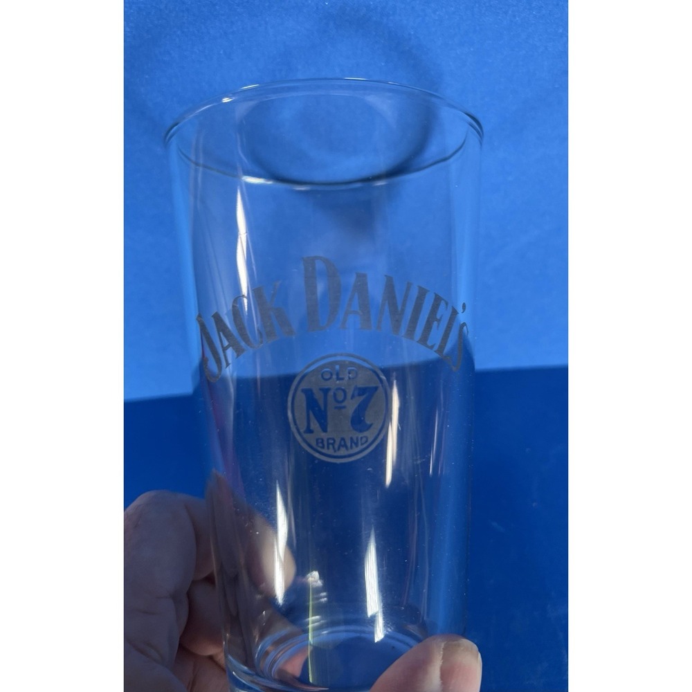 Jack Daniels Dual Logo‎ Pint Glass Whiskey Promotion Old No.7 Bareware Limited